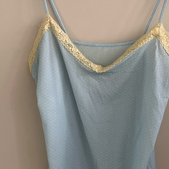 Blue polka dot slip dress - Picture 3 of 3